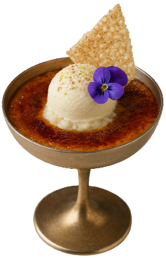 Arroz Doce com Limão e Crosta de Açúcar Queimado